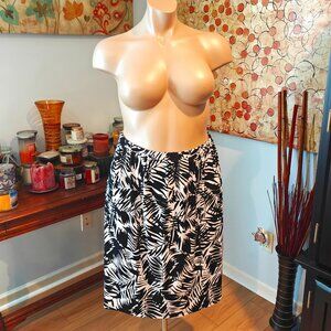 Christopher & Banks 3x Fern Print Midi Skirt